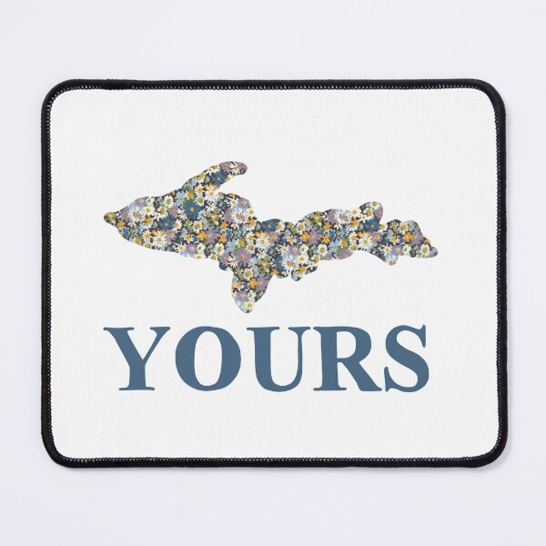 Item preview, U.P. Yours Blue Floral designed and sold by JuniperJ0nes.