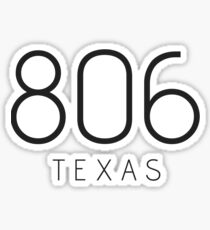 TEXAS 806 • BLACK Sticker