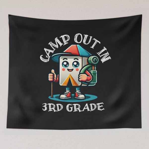 Item preview, Camp out in 3rd grade, camping lover back to school  designed and sold by MizoX7.