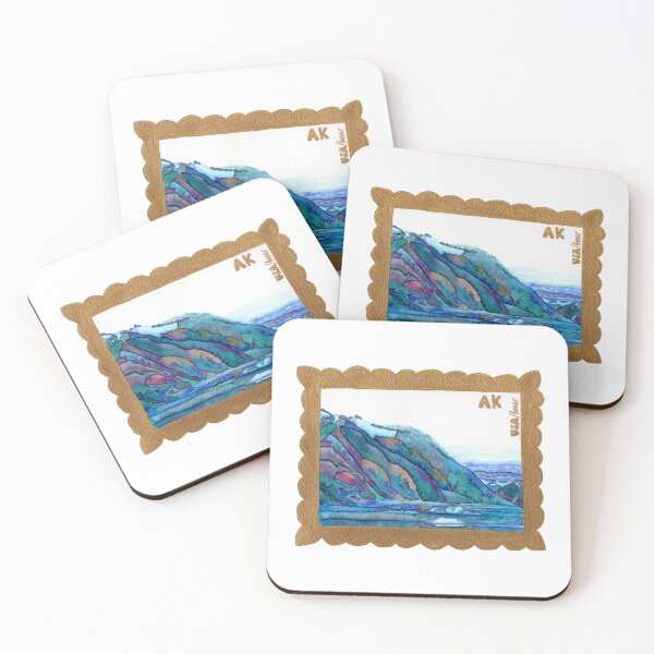 Item preview, Alaska Mountain-Blue designed and sold by deblevart.