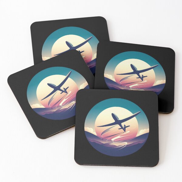 Item preview, Glider Plane Pilot Sailplane aerial floating soaring designed and sold by These_Prints.