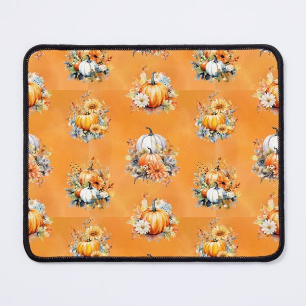 Item preview, Pumpkin Patch White and Orange Pumpkin Floral Design designed and sold by Kimberly Cleveland Gorner.