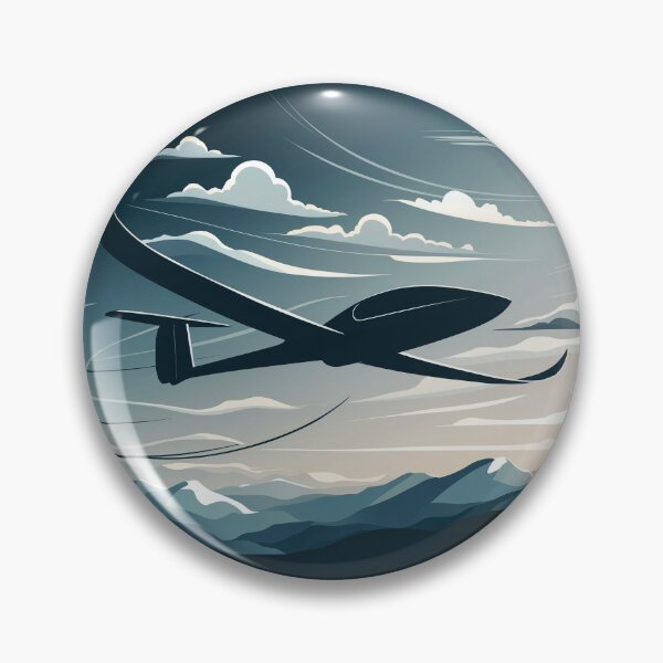 Item preview, Glider Plane Pilot Sailplane aerial floating soaring designed and sold by These_Prints.
