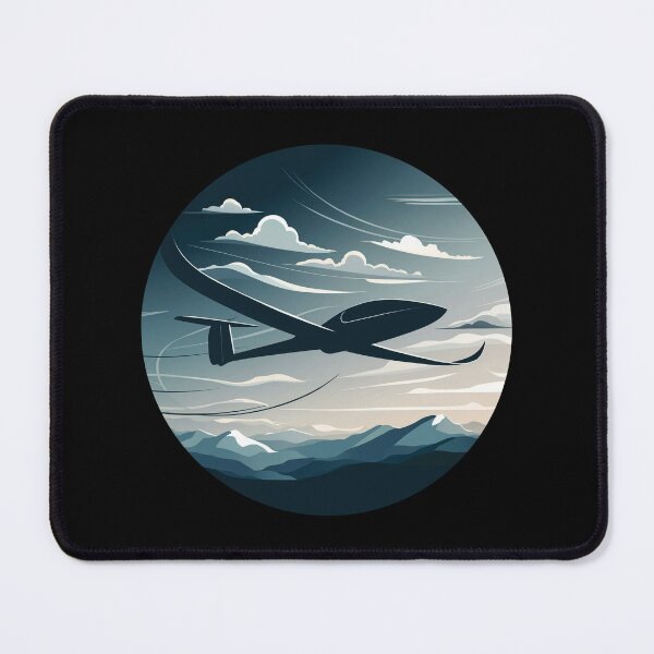 Item preview, Glider Plane Pilot Sailplane aerial floating soaring designed and sold by These_Prints.