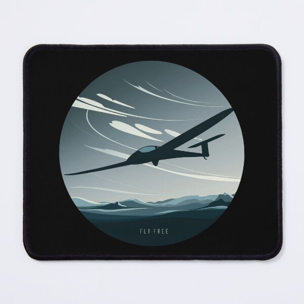 Item preview, FLY FREE Glider Plane Pilot Sailplane aerial floating soaring designed and sold by These_Prints.