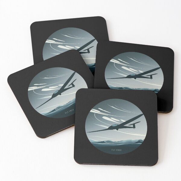 Item preview, FLY FREE Glider Plane Pilot Sailplane aerial floating soaring designed and sold by These_Prints.