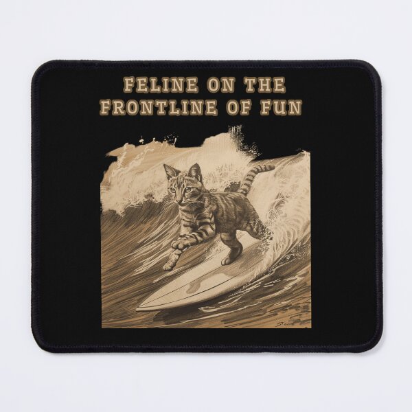 Item preview, Feline On The Frontline Of Fun designed and sold by mirciashop.