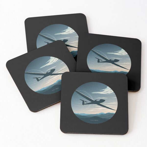 Item preview, FLY FREE Glider Plane Pilot Sailplane aerial floating soaring designed and sold by These_Prints.