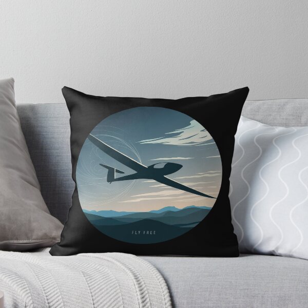 Item preview, FLY FREE Glider Plane Pilot Sailplane aerial floating soaring designed and sold by These_Prints.