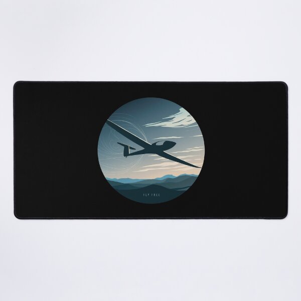 Item preview, FLY FREE Glider Plane Pilot Sailplane aerial floating soaring designed and sold by These_Prints.