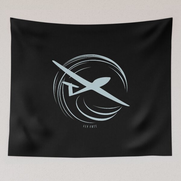 Item preview, FLY FREE Glider Plane Pilot Sailplane aerial floating soaring designed and sold by These_Prints.