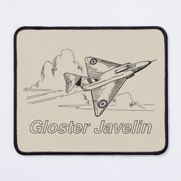 Item preview, Gloster Javelin British 1950s Plane Flying Clouds designed and sold by MilitaryMart.