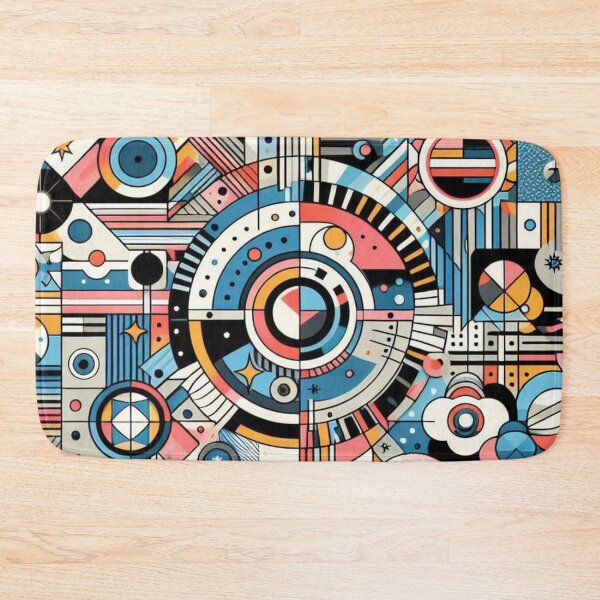 Item preview,  round - postmodern - stars - linear - geometric designed and sold by Constructive27.