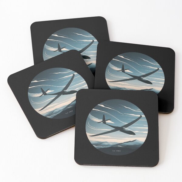Item preview, FLY FREE Glider Plane Pilot Sailplane aerial floating soaring designed and sold by These_Prints.