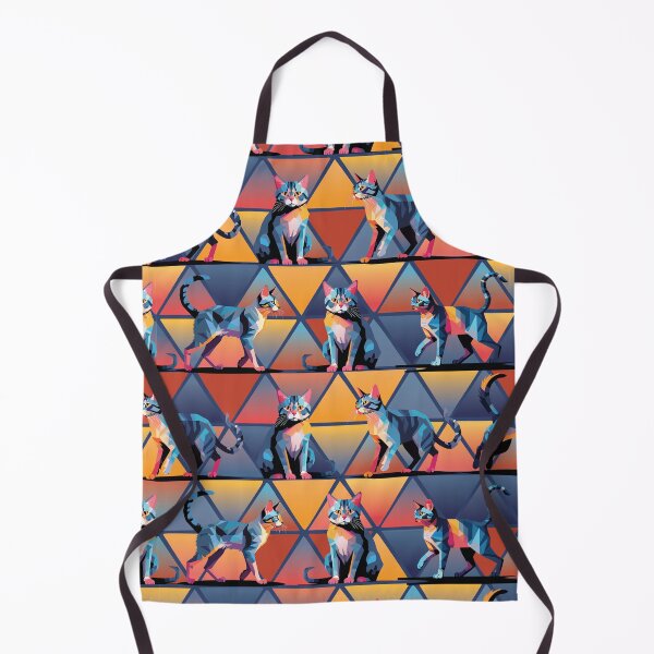 Item preview, Cats On Graphic Grid designed and sold by Pamelandia.