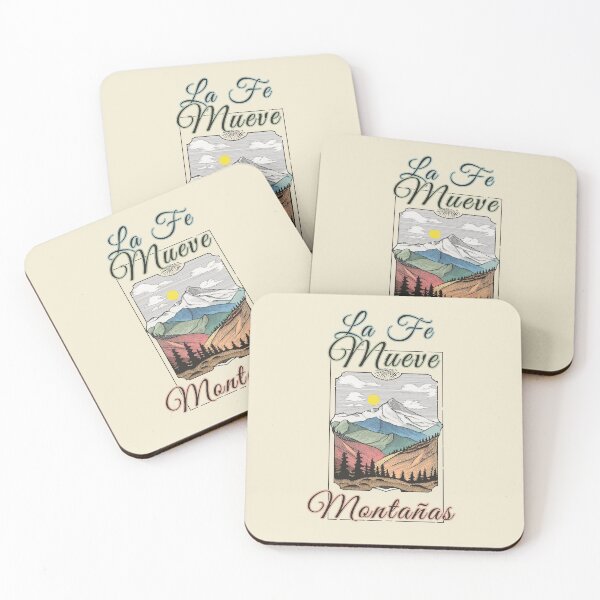 Item preview, Faith Moves Mountains Christian quotes designed and sold by La Loca.