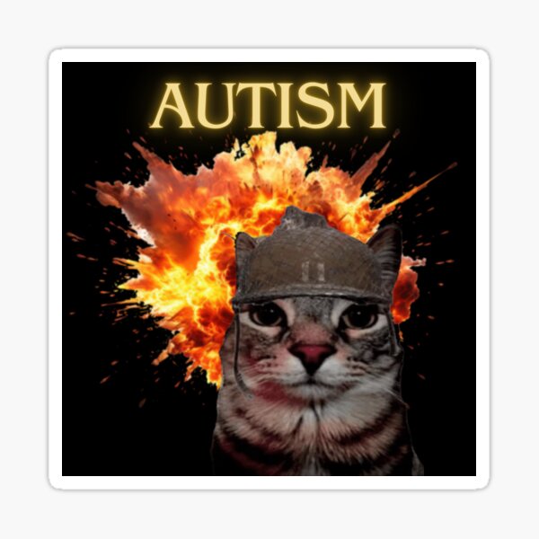 Item preview, Autism cat designed and sold by vimiyui.