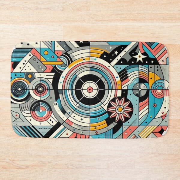 Item preview, round - postmodern - stars - linear - geometric designed and sold by Constructive27.