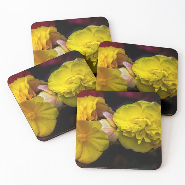 Item preview, Yellow Begonia flowers designed and sold by jasminewang.