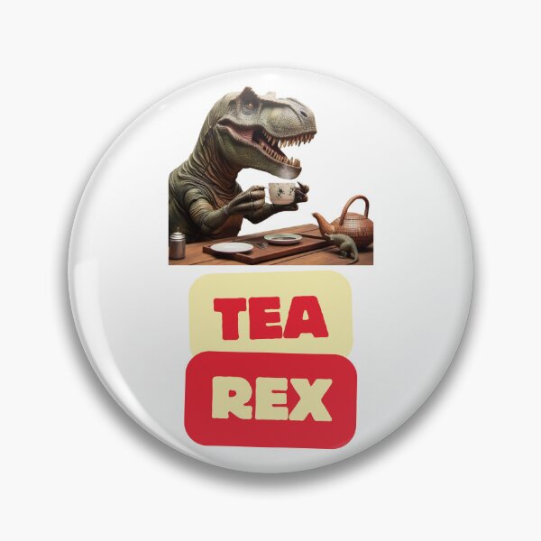 Artikelvorschau, Tea Rex – Tyrannosaurus Rex genießt Tee im humorvollen Stil entworfen und verkauft von tuschollos.