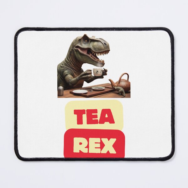 Item preview, Tea Rex - Tyrannosaurus Rex Enjoying Tea in Humorous Style designed and sold by tuschollos.