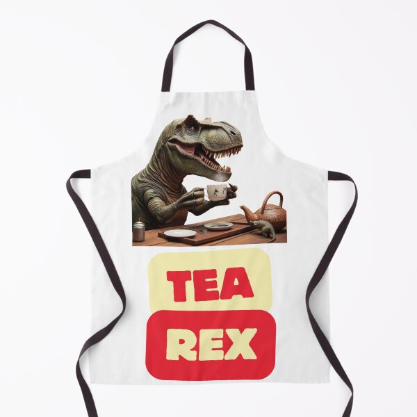Item preview, Tea Rex - Tyrannosaurus Rex Enjoying Tea in Humorous Style designed and sold by tuschollos.
