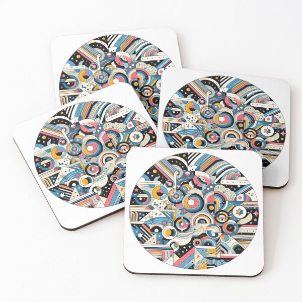 Item preview, round - postmodern - stars - linear - geometric designed and sold by Constructive27.