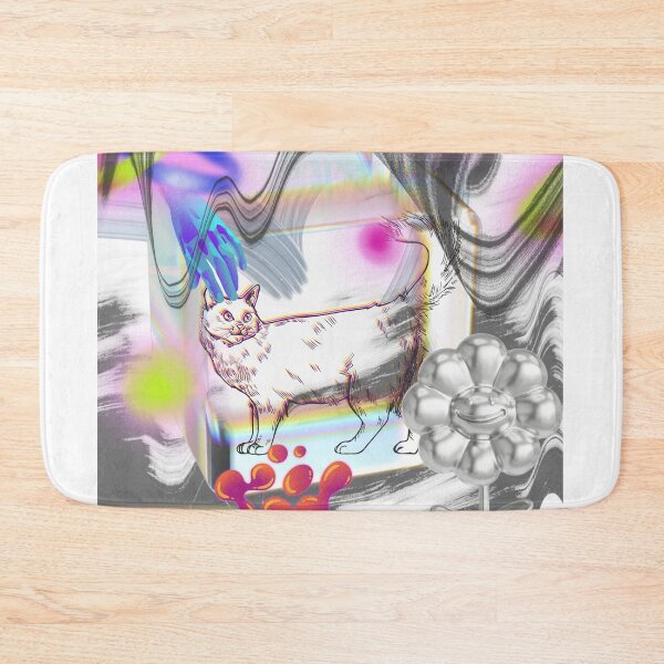 Item preview, Cat abstract art designed and sold by Abelievingheart.