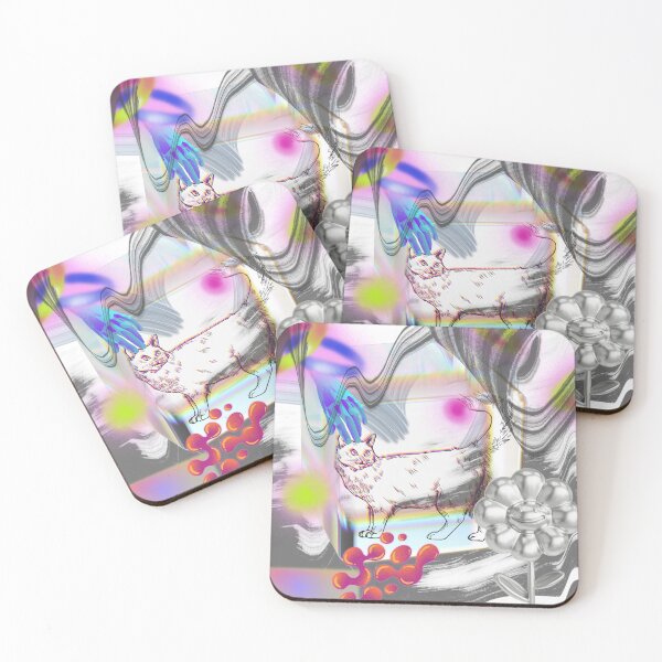 Item preview, Cat abstract art designed and sold by Abelievingheart.
