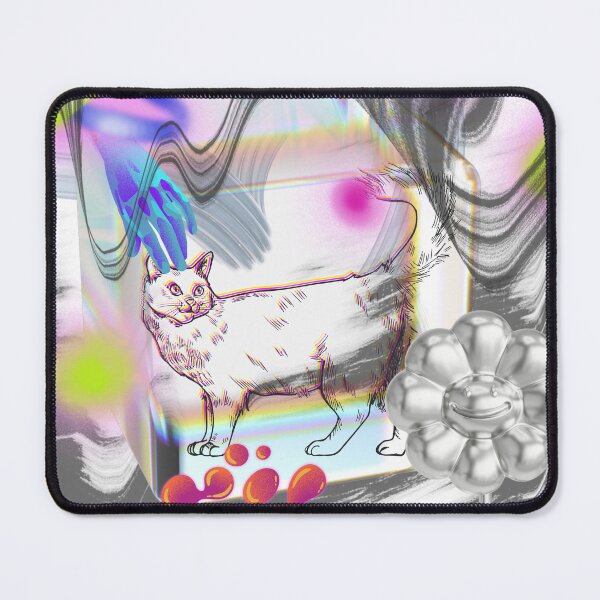 Item preview, Cat abstract art designed and sold by Abelievingheart.