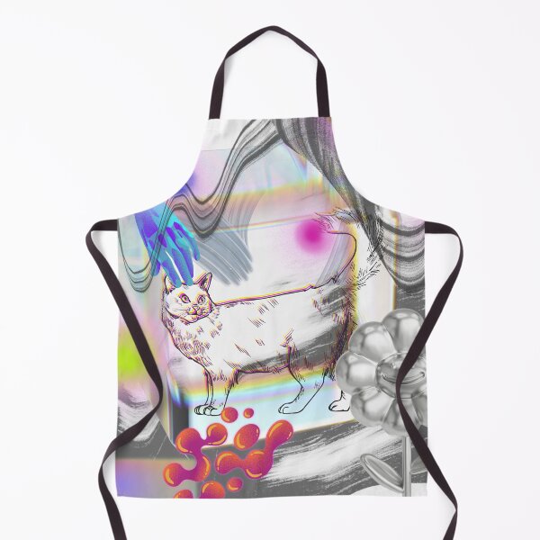 Item preview, Cat abstract art designed and sold by Abelievingheart.
