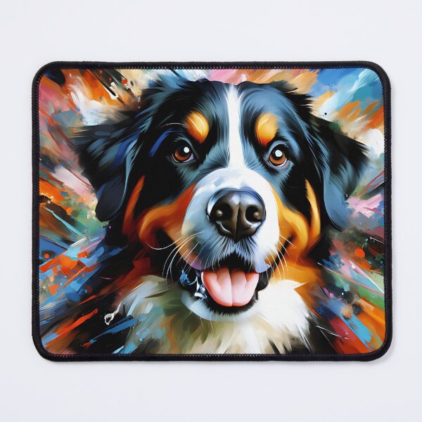 Item preview, Entlebucher Mountain Dog Dog Acrylic Print Pet Portrait Pet Lovers designed and sold by Puppy Puzzles Plus.