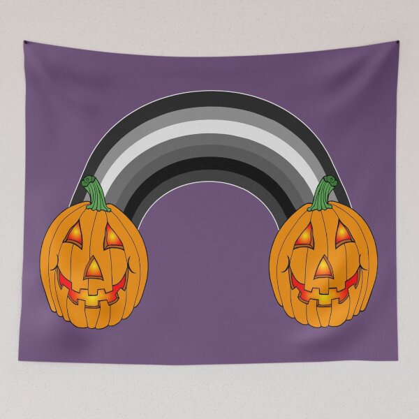Item preview, Jack-O-Lantern Halloween Goth Rainbow designed and sold by Deborah Camp.