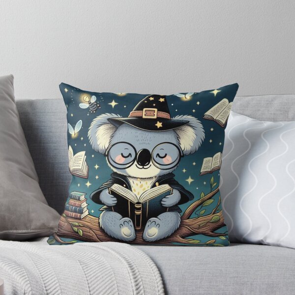 Item preview, Magical Koala Wizard Reading in Enchanted Forest designed and sold by merve02shop.