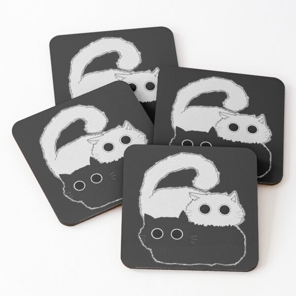 Item preview, Fluffy Loaf Cats Black and White designed and sold by Infernia.