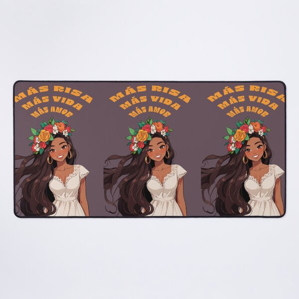 Item preview, MORE LAUGHTER MORE LIFE MORE LOVE POSITIVE SPANISH QUOTES ANIME ILLUSTRATION designed and sold by La Loca.
