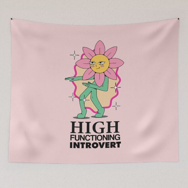 Item preview, Funny Quote High Functioning Introvert  designed and sold by bolimj.