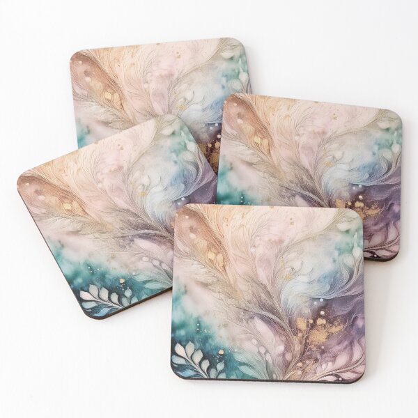 Artikelvorschau, Strukturierte rustikale Vintage-Blumenblätter in neutralen Farben, abstrakt, erdigem Grün, Lila und Gold entworfen und verkauft von navitalidesign.