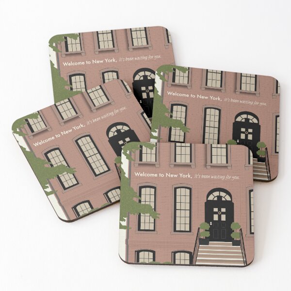 Item preview, Taylor Swift Inspired NYC Brownstone Illustration designed and sold by carolinebriscoe.