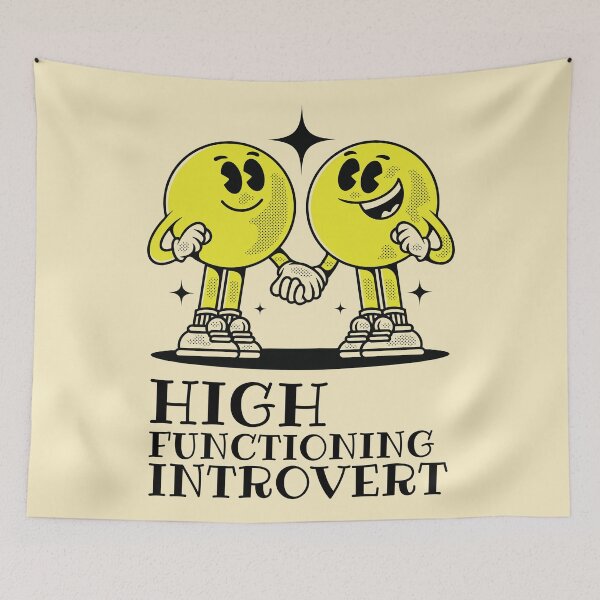 Item preview, Funny Quote High Functioning Introvert  designed and sold by bolimj.