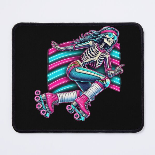 Item preview, Retro 80's Skeleton Roller Derby Skater | Neon Punk Rock Style designed and sold by litchick1977.