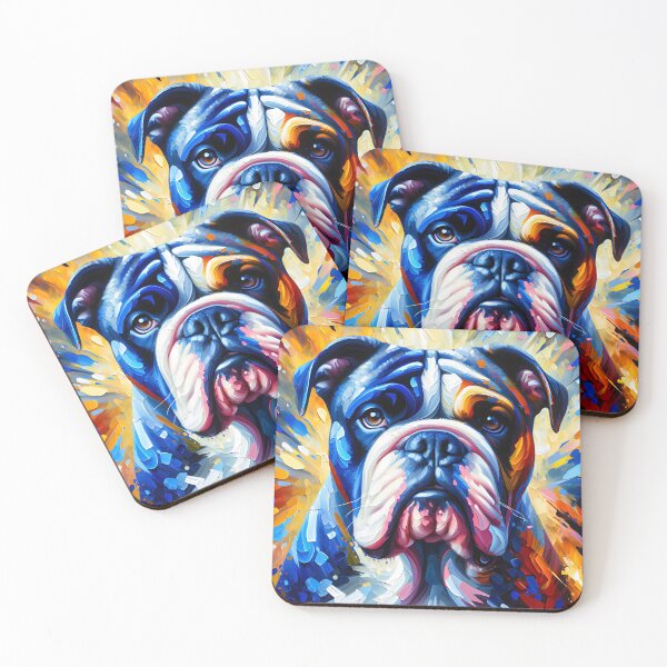 Item preview, Alapaha Blue Blood Bulldog Dog Acrylic Print Pet Portrait Pet Lovers designed and sold by Puppy Puzzles Plus.