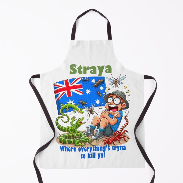 Item preview, Straya - where everything's tryna to kill ya! designed and sold by Black Sands Art.