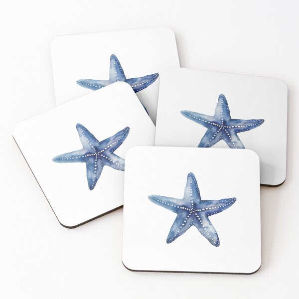 Item preview, cute blue starfish  designed and sold by midnight--star.
