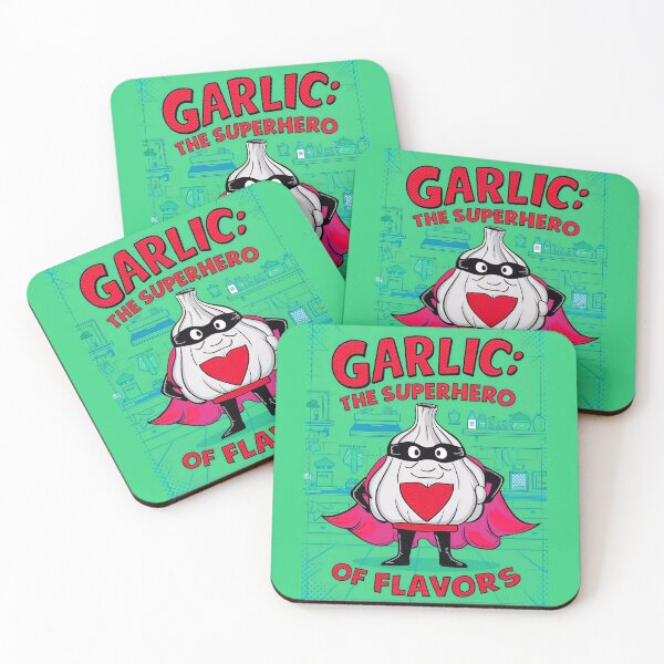 Item preview, Garlic The Superhero Of Flavors Funny Food Quote designed and sold by TheArtOfPat.