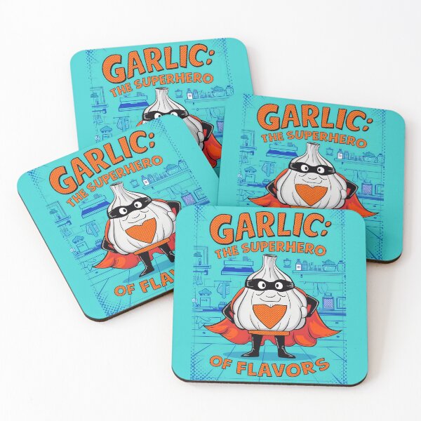 Item preview, Garlic The Superhero Of Flavors Funny Food Quote designed and sold by TheArtOfPat.