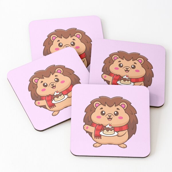 Item preview, Cute Hedgehog Holding Birthday Cake Cartoon Vector Icon Illustration designed and sold by hjian8219.
