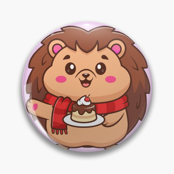 Item preview, Cute Hedgehog Holding Birthday Cake Cartoon Vector Icon Illustration designed and sold by hjian8219.