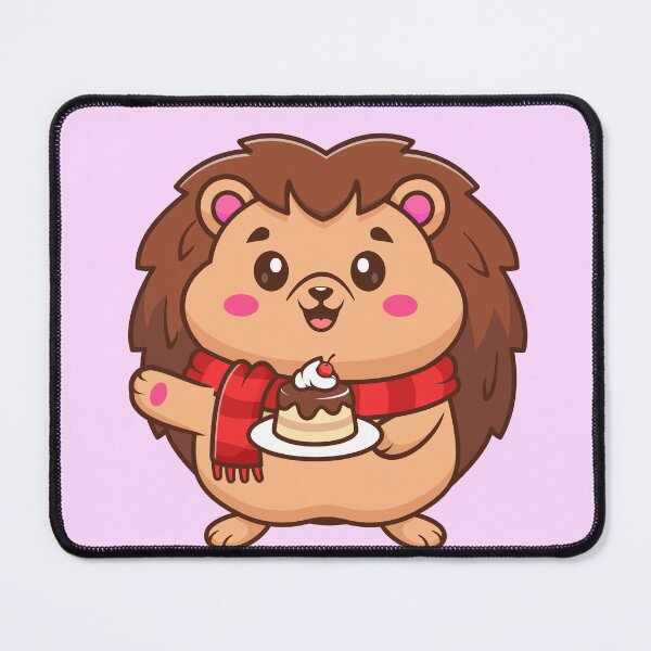 Item preview, Cute Hedgehog Holding Birthday Cake Cartoon Vector Icon Illustration designed and sold by hjian8219.