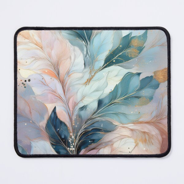 Vista previa del artículo con la obra «Hojas florales vintage rústicas texturizadas en colores neutros, tonos de rosa, verde y dorado», diseñado y vendido por navitalidesign.